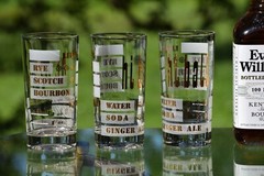 Vintage Cocktail Highball Glasses Set of 7, Whiskey – Bourbon Glasses 1950’s