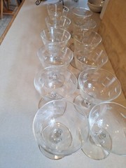 Vintage Set of 12 Libbey Vienna Sherbet Ice cream Champagne Stemware 4 1/4″ Tall