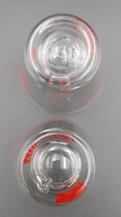 Vintage MCM Virginia Gentleman Kentucky Bourbon Shot Glasses Libbey Set Of 2