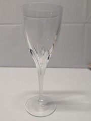 Wine Glass Crystal JG Durand 8.25″ Frosted Pedal Clear Set Of 4