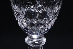 Rogaska ‘Gallia’ Crystal Wine Goblet 7 3/4″ Tall Cut Floral Designs Yugoslavia