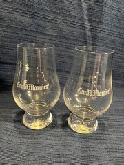 Vintage Gran Marnier glasses lowballed glasses cocktail glasses liquor glasses￼