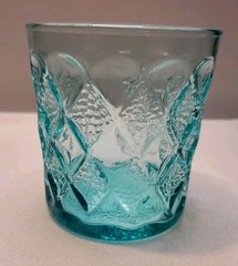 Vintage Anchor Hocking Aquamarine Gemstone Kimberly 3.5″ Glass Tumbler #10