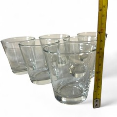 MCM Clear Flair Whiskey Glasses In Libbey Style