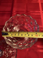 Vintage Crystal Candy Dish with lid cover Stemware 2 pieces