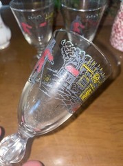 Libbey Treasure Island Cordial Glasses 4 3/4» Vintage Gold Rim Set of 3