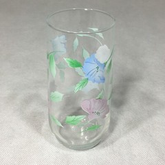 Luminarc France Morning Glory Chloe Pastel Floral Glass Tumblers Set of 3