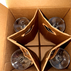 Lot 4: Vintage St George American Heritage 24% Lead Crystal Water Goblets K1