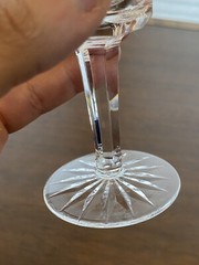 STUNNING SET(8) VTG WATERFORD Crystal ASHLING White Wine Glasses SIGNED 5.5″H