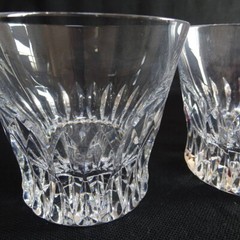Baccarat Year Tumbler Vita 2019 Crystal Rock Glass Set of 2 Unused with Box Gift