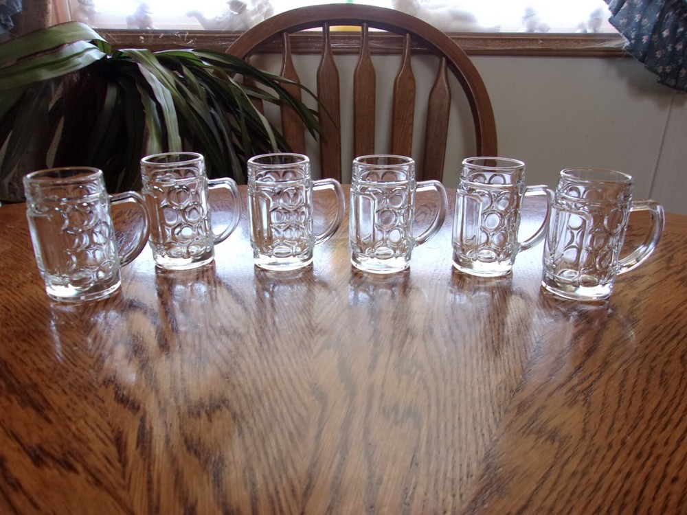 Beer Mini Mug Shot 1.5 Oz Handled – Set of 6