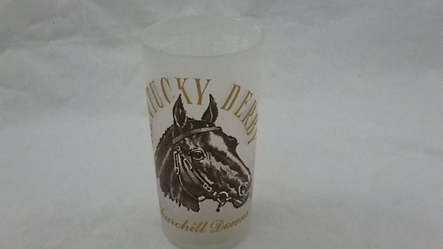 Vintage Kentucky Derby 90 Running Collectors 12 oz Glass Tumbler