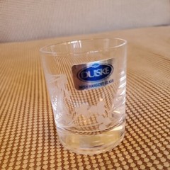 Retro Crystal Handcut Etch Shot Glass Duiske Irish Ireland Shamrock Shield Crest