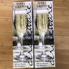 Circleware Soho Grand Glasses Champagne 2 Sets Of 4 (8 Total) Flute 6.75 Oz NEW