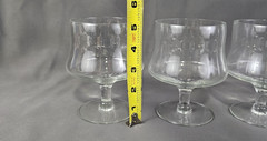 3 Clear Glass Seafood Shrimp Cocktail Caviar Fruit Chiller Glasses W/ Insert 💙