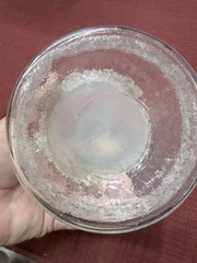 Anchor Hocking Rainflower Vintage Textured Clear Glass Canister Jar