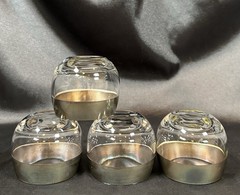 Set Of 4~Dorothy Thorpe~Silver Band~Roly Poly~5oz