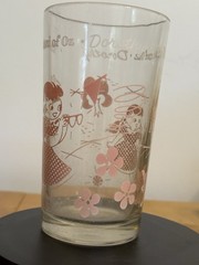 Wizard of Oz Dorothy Decorated Clear Glass Tumbler with Pink Graphics
