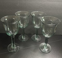 Goblets 16 oz. Spanish Green Vintage Wine Glass Set Of 4