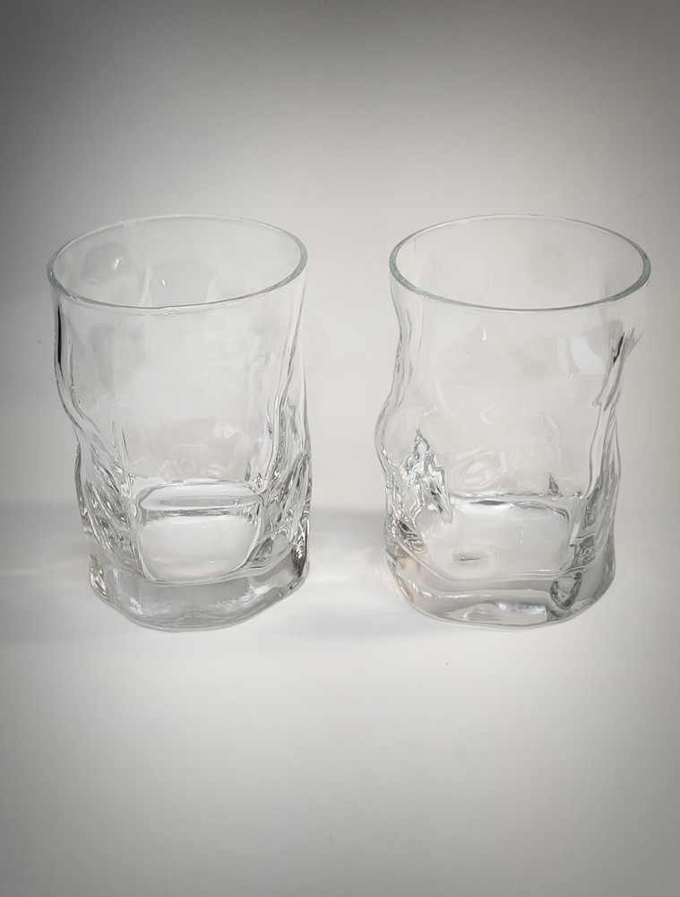 Two (2) «Sorgente» Rocco by Luigi Bormioli. Double Old Fashioned Glasses.