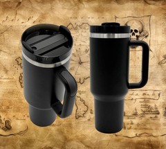 Pirate Ship Yeti Tumbler / 20-40oz Laser Engraved Pirate Treasure Cup Mug