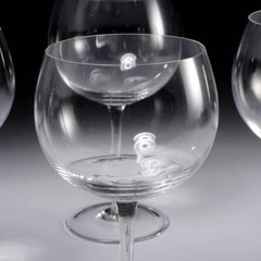 Tiffany and Co All Purpose Crystal Stemware Wine Glass 4pc Lot 7.25″h 3.25″dia D