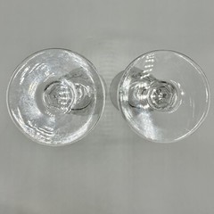 Vintage Val St Lambert GLENDALE Crystal 6 3/4” Water Goblets Set Of 2 Signed /cb