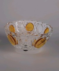 Vintage Antique Crystal Glass Bowl From The Lorraine Glassworks