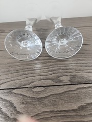 Cristal D’ Arques France Champagne Millennium 2000 Lead Crystal Glasses Set Of 2