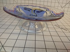 Katherine Bernstein Art Glass Face Plate/Bowl 1994?