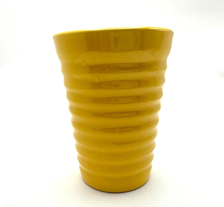 Vintage Bauer Pottery Yellow 12 oz Tumbler Ring Ware – EXCELLENT CONDITION