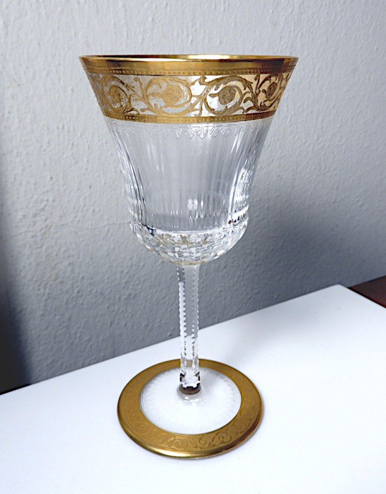 St Louis Crystal THISTLE 5 5/8″ Claret Wine Glass(s) Mint !!