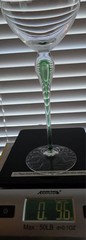 Mikasa Julliard 10.5 inch Green Encased Teardrop Wine Glass