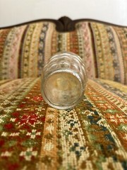 Anchor Hocking Clear Bubble Glass Juice tumbler Marked on base 3.25″ T