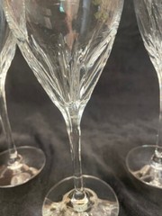 Lenox Firelight Clear 7 7/8” Heavy Crystal Wine Glasses 1 -7″ set of 3