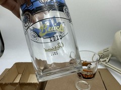 Vintage Hazel-Atlas “Gay Glasses” Set 4 Cars Chevrolet Buick Studebaker Stutz