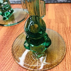 Margarita Glasses Cristal D’Arques Set of 2 Vtg Cactus Man Sombrero Stem Siesta