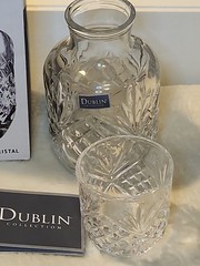 Dublin Collection Crystal Bedside Night Carafe & Tumbler Glass Desk NIB