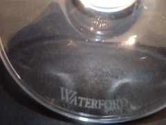 Waterford Crystal Robert Mondavi Signed 8″ Martini Glass