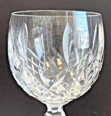 Set of 6 Waterford Lismore Wine Glasses Signed * 1 chip