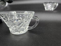 4 Piece Lot – Vintage Anchor Hocking Punch Cups – Star Of David Starburst