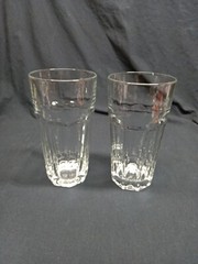 Set Of 2 LIBBEY GIBRALTAR CLEAR 22 OUNCE FLAT ICED TEA GLASSES