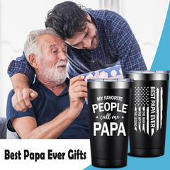 Father’s Day Gifts from Kids, 20oz Stainless Steel Tumbler, Hot Cold Insulated