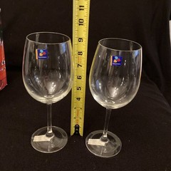 Vtg Luminarc Grand Bordeaux Wine Glasses | Oversize Set of 2 | Made In France