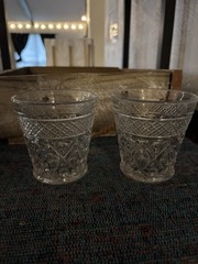 Imperial Glass Cape Cod clear pressed glassware 3.5 Inch Old Fashioned Glass Set