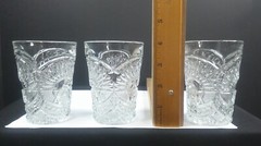 Sunshine, US Glass, # 15110, Flat Tumblers, (3), USA, EAPG, c 1908, ExCd
