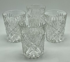 Old Fashioned Whiskey Glasses Lowball Pack of 4 for Scotch Rye Cognac Glasses