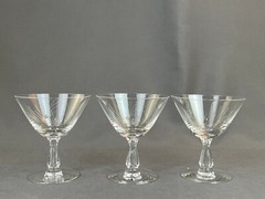10 Fostoria PINE 4 ⅜” Champagne Footed Sherbet Martini Glasses Mid-Century: MINT