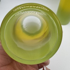 VTG Blendo Bermuda Twist Lemon Lime Glasses Yellow Green Collins Tumblers (2)