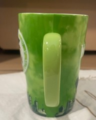Wicked Broadway Musical Mug Green City Skyline One Short Day Elphaba Glinda 2018